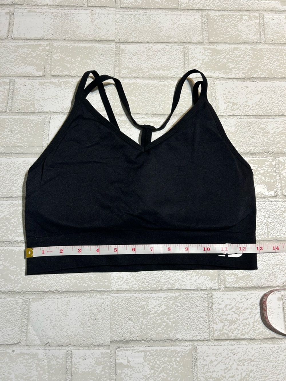 New Balance Black Strappy Racerback Sports Bra - Picture 5 of 5